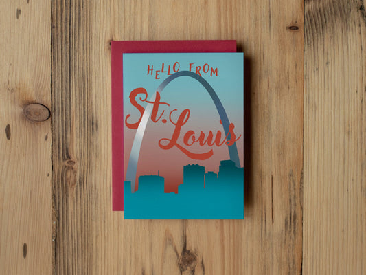Hello From St. Louis Card