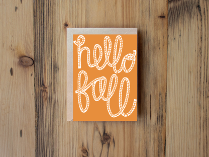 Hello Fall Card