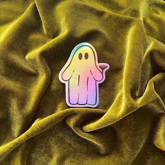 Holographic Ghost Sticker