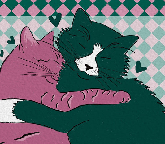 Cat Cuddles Print
