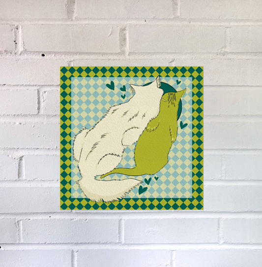 Cat Cuddles No.2 Print