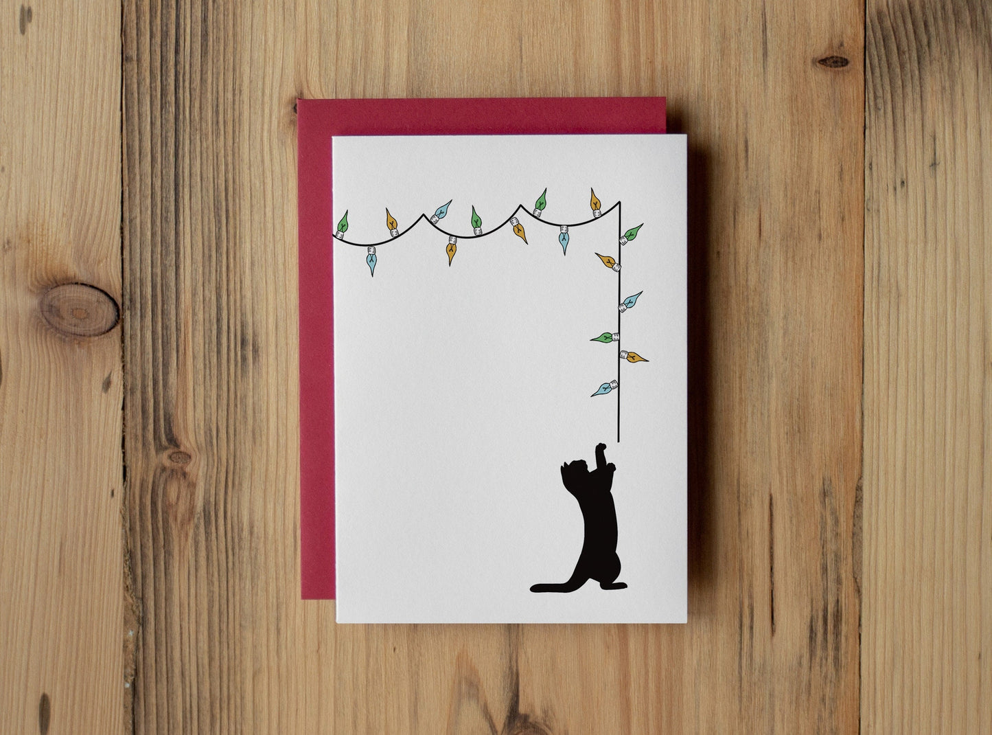 Holiday Cat Greeting Card