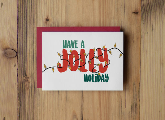Jolly Holiday Greeting Card