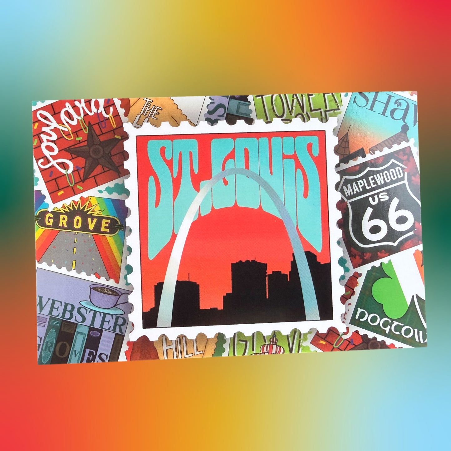 Postcard: St. Louis Stamps