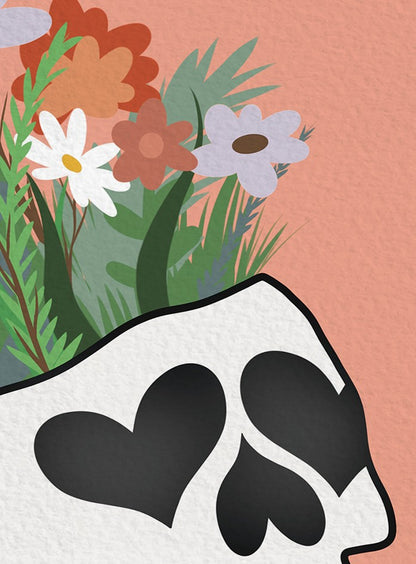 Flora Skull Print